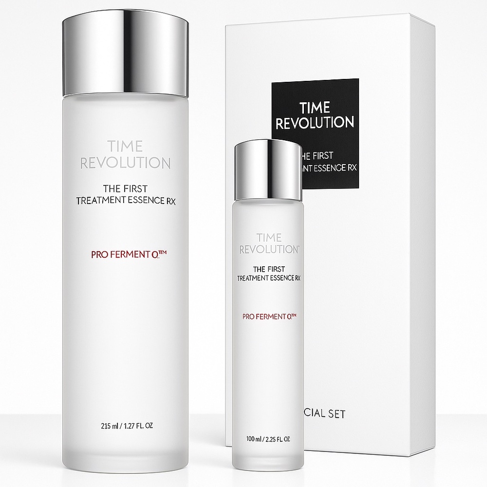 New 2PC Set Missha Time Revolution The First Treatment Essence RX 215 +100ml
